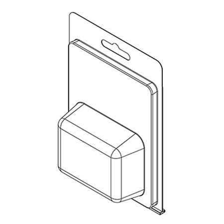 VISIPAK Thermoform-CLAMSHELL-#176-5.687-4.062-1.938-2.625-1.063-0.015-CLEAR, 500PK 176TF